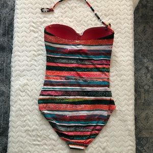 Anne Cole one piece convertible strapless swimsuit